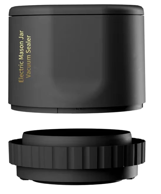 Electric Mason Jar Vacuum Sealer (Cordless, One Touch)