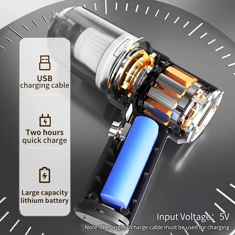 Wireless 690000Pa Car Vacuum Portabale Cleaner Cordless Handheld Vacuum High-Power Vacuum Cleaner for Home Office Car